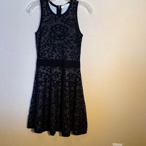 Milly Lace patterned fit and flare knit Dress